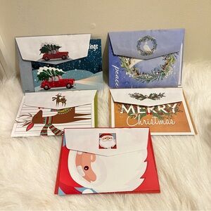 Festive Holiday Greetings Card Set